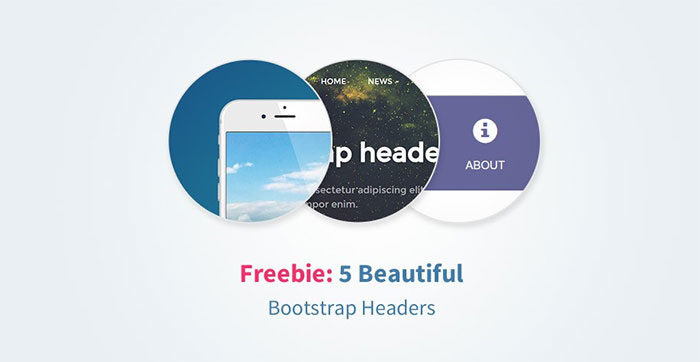 freebie-5-beautiful-bootstrap-headers-700x362 44 Website Header Design Examples and What Makes Them Good