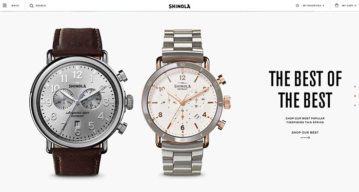 https___www.shinola.com_-700x375 Website Header Design: 44 Cool Examples and What Makes Them Good