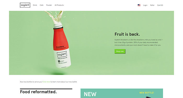 https___www.soylent.com_-700x375 Website Header Design: 44 Cool Examples and What Makes Them Good