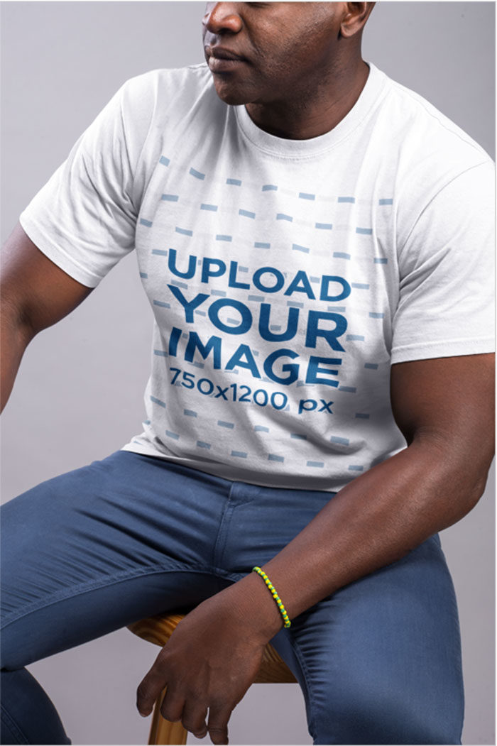 black-man-t-shirt-700x1051 68 T-Shirt Templates For Photoshop And Illustrator