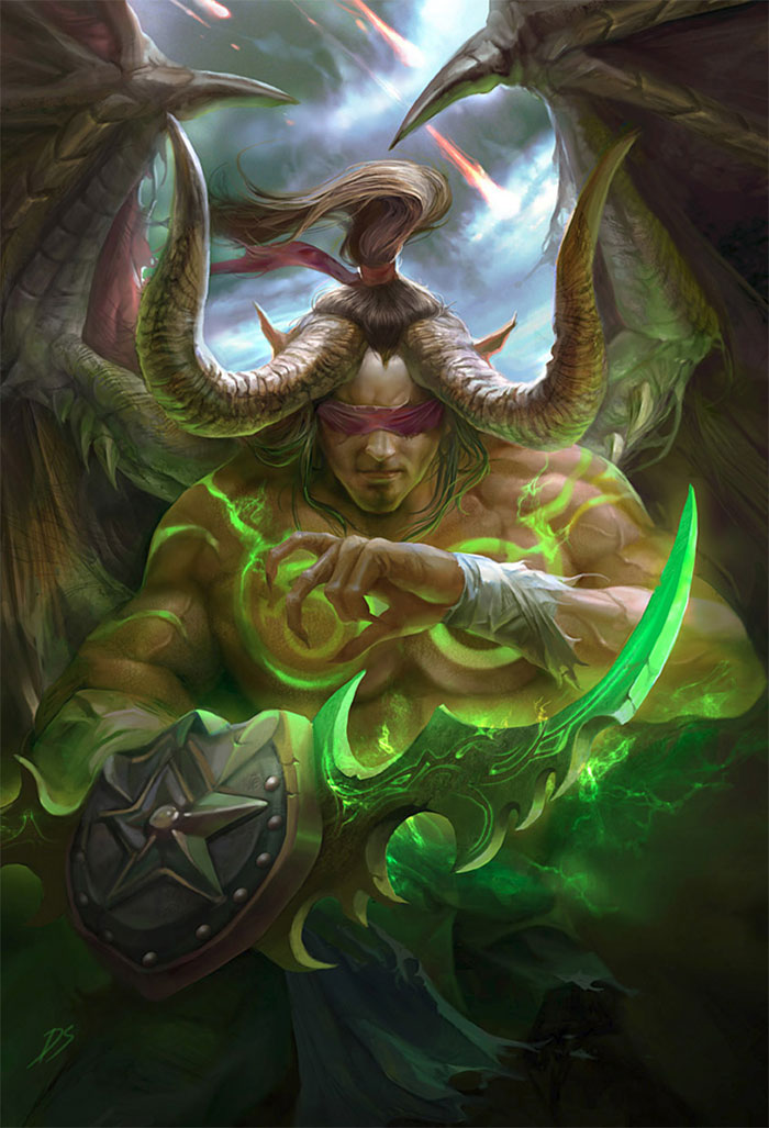 WoW-Fanart-–-Illidan Everything about Digital Painting, Concept Art, Techniques, Tips, & Tutorials