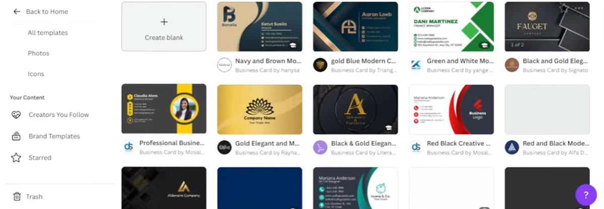 Cómo imprimir tarjetas de presentación desde Canva