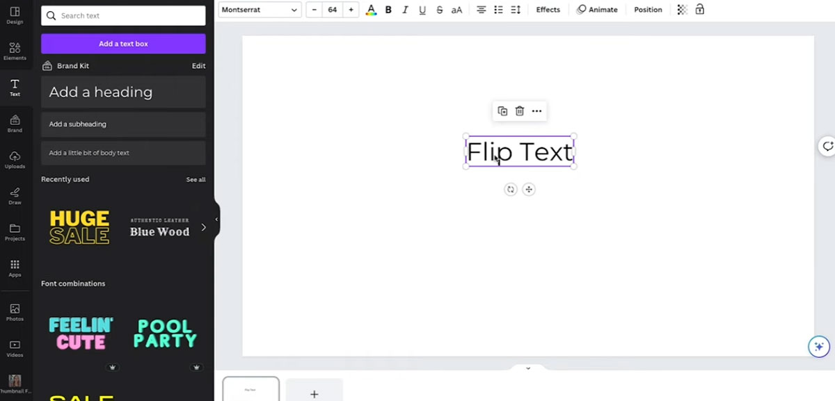 Cómo reflejar texto en Canva: tutorial rápido